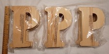 Letter P Wooden Decor Lot Of 9 , 8" Each , Great Gift
