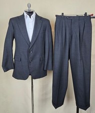 JOS. A. BANK Mens Gray WOOL BLEND 2 Button Single-Vent Suit size 40 L