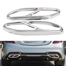 Exhaust Muffler Pipe Tip Tailpipe Cover Trim FOR Mercedes Benz S Class W222 2018