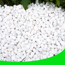 Non-Toxic White Gravel Stones - Perfect for Landscaping and Floral Arrangements