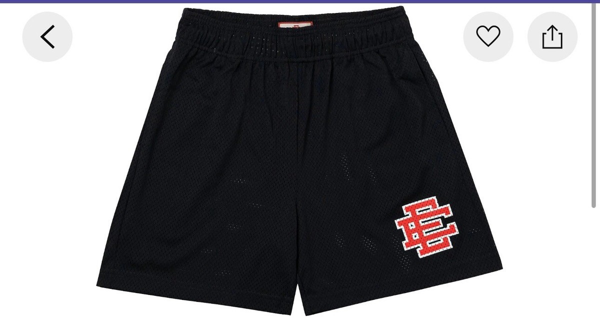 NEW Eric Emanuel EE Basic Short Black/Red Size Large FW21