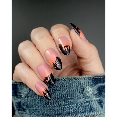 Whats Up Nails A024 Backlit Scenery Stamping Plate For Stamped Nail Art Design - 第 6/13 張圖片