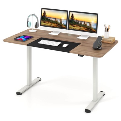 55'' Electric Standing Desk w/Cable Management Hole Anti-collision Technology