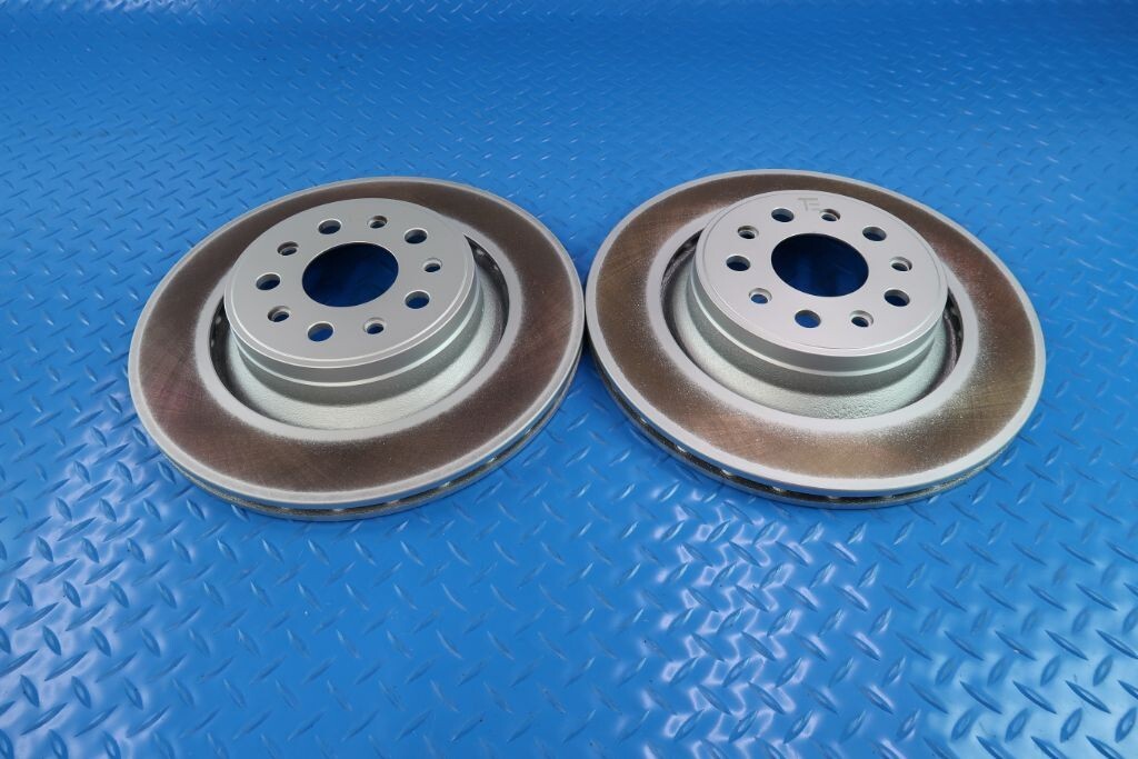 Maserati Levante smooth rear brake disc rotors 2pcs TopEuro #12045