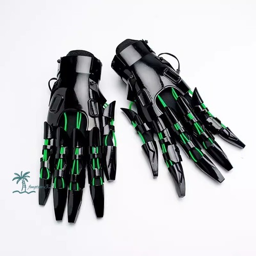 Cyberpunk mechanische leuchtende Ritterrüstung Unisex Handschuhe Spiel Peripheriegeräte cool - Bild 3 von 9