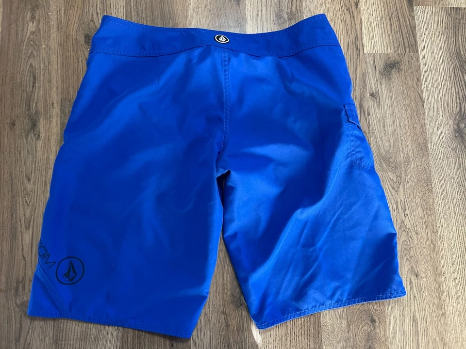 Volcom Shorts, Men's Size 32 Blue, Swim Trunks, Drawstring, Pure Function - Image 3 of 4