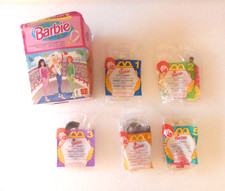 Vintage 1995 McDonald's Happy Meal Toys Barbie Dolls of the World - Set of 5