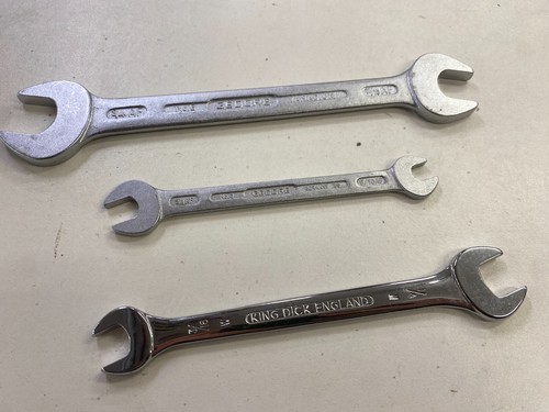 Imperial Open End Spanner Double Gedore King Dick Chrome 3/16" - 3/4" NOS - Picture 2 of 24