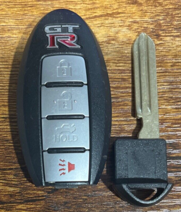 Nissan GTR Smart Keyfob 4 Buttons Trunk New Keyblade OEM