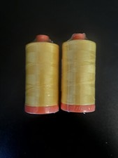 Aurifil Mako 50wt Thread 2 Large Spools - 1422 yds 1135 Pale Yellow