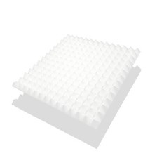 Akustik Schaumstoffplatten ca. 50cm x 50cm x 5cm, WEISS TOP Qualität, 0,25m²