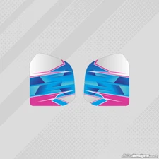 AIRBRUSH PINK TANK STICKERS TO MATCH OUR FULL KART STICKER KIT - JakeDesigns