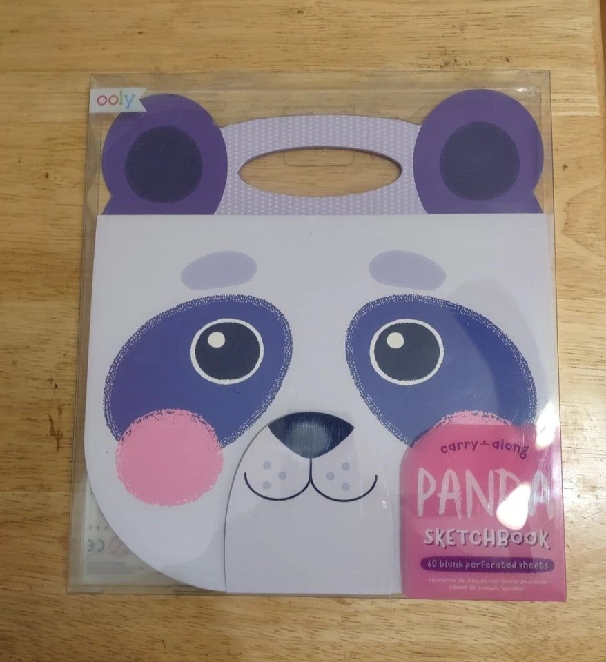 Cuaderno de bocetos Panda llevar 60 hojas de papel sin ácido artista creativo diversión para niños Foto 2 de 4