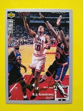 1994-95 Collector's Choice Silver Signature B.J. Armstrong #80 Chicago Bulls