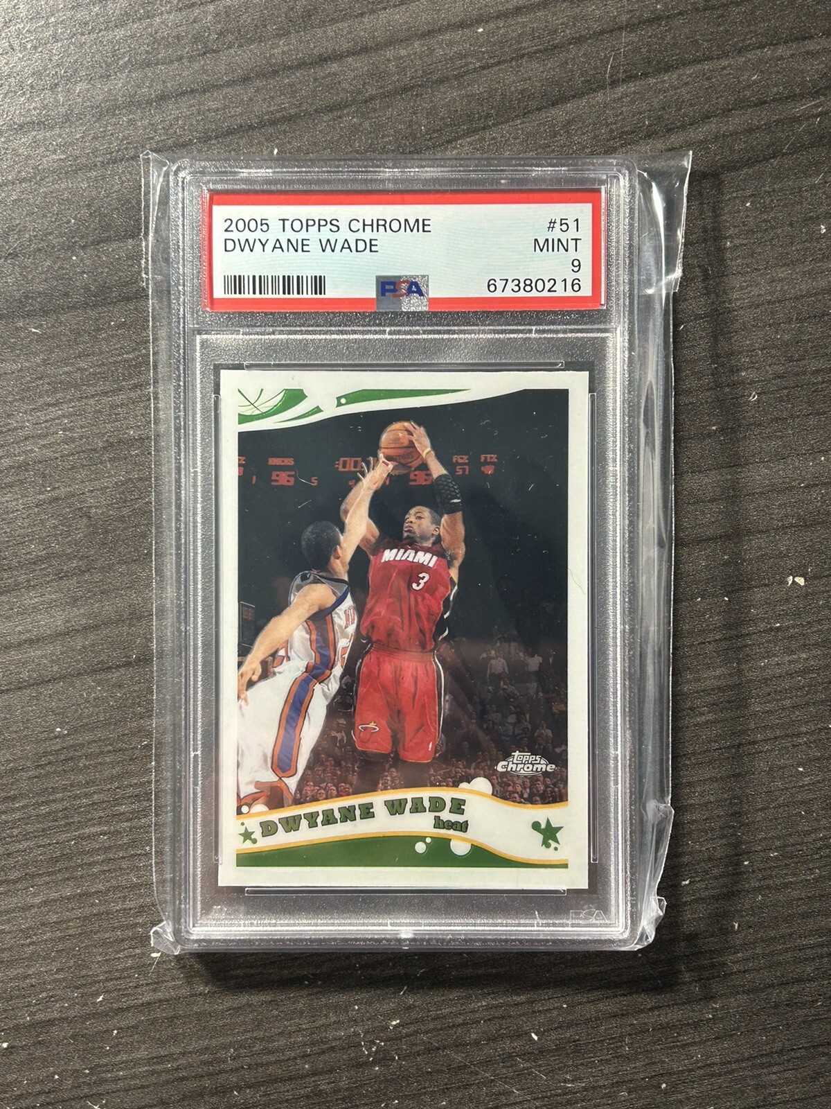 2005-06 Topps Chrome Dwyane Wade #51 Miami Heat Psa 9 Sb4