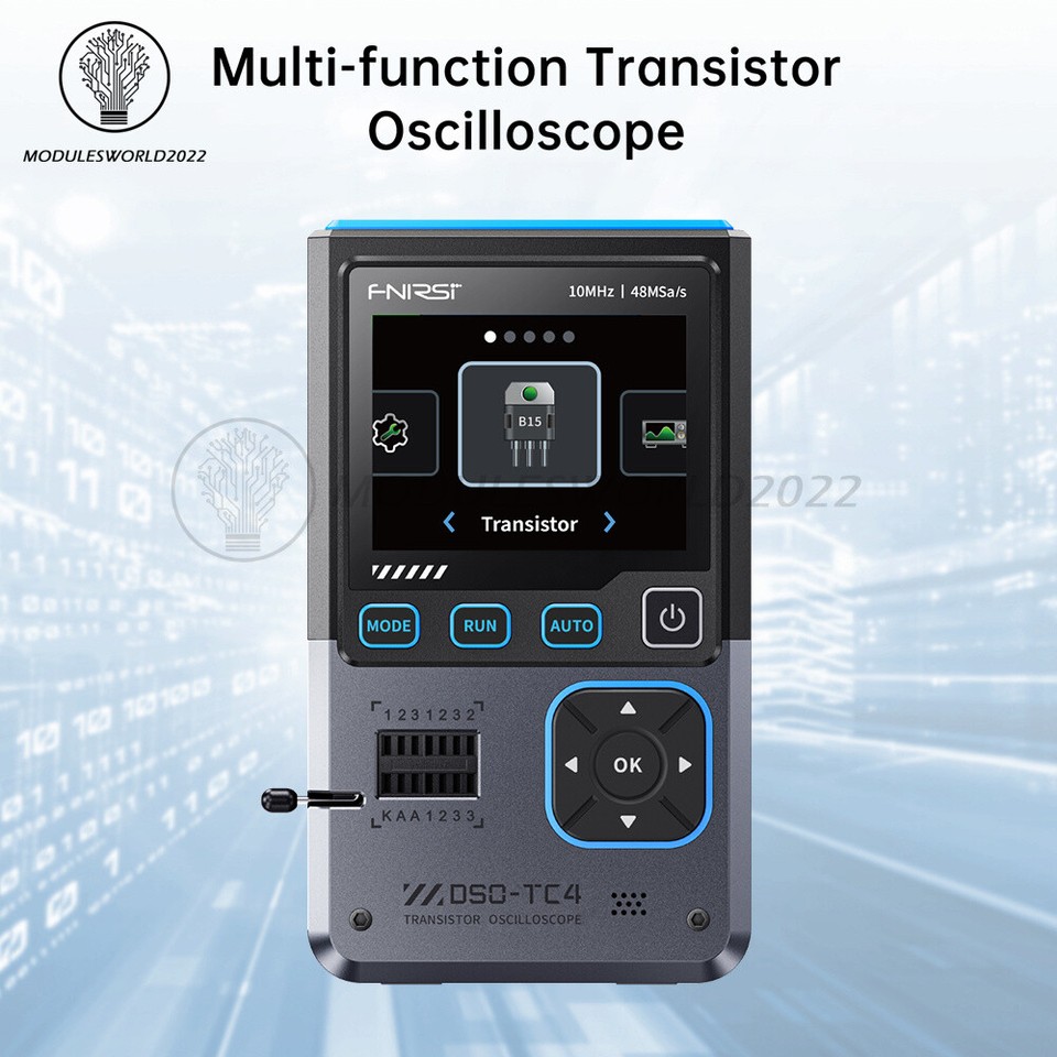 Oscilloscope Numérique FNIRSI DSO-TC4 3 En 1 – Portable, 500 KHz, Avec Générateur De Signaux Et Testeur Transistor