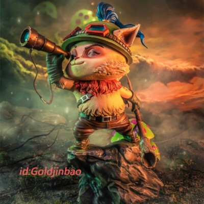 Pure arts LOL Teemo Model The Swift Scout Statue In Stock 1/4 Scale H36cm
