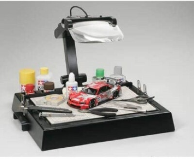 F/S Tamiya 74064 Craft Tools - Work Station w Magnifying Lens from