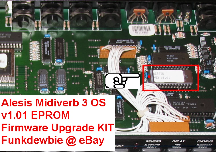 Alesis Midiverb 3 OS v1.01 EPROM Firmware Upgrade KIT / New ROM Update Chips - Image 2 of 2