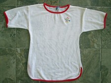 Vintage J'Adore Creations Shirt Youth Kids Beach Cover Up Mesh White Sail Duck