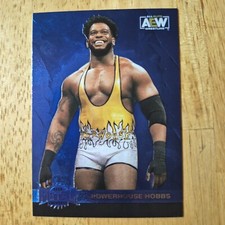 Powerhouse Hobbs | 2022 Skybox AEW Metal Universe Blue Spectrum #114