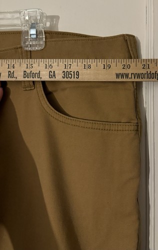 40x34 Carhartt Men's Hickory Rugged Flex Relaxed Fit Canvas Work Pants BN2517-M - Picture 8 of 10
