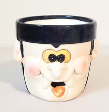Vintage K's Collection Vampire Dracula Flower Pot Planter 4.5"