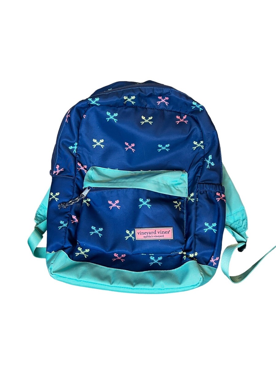 Vineyard Vines Luxury Blue with arrow motif Backpack For  display picture 1