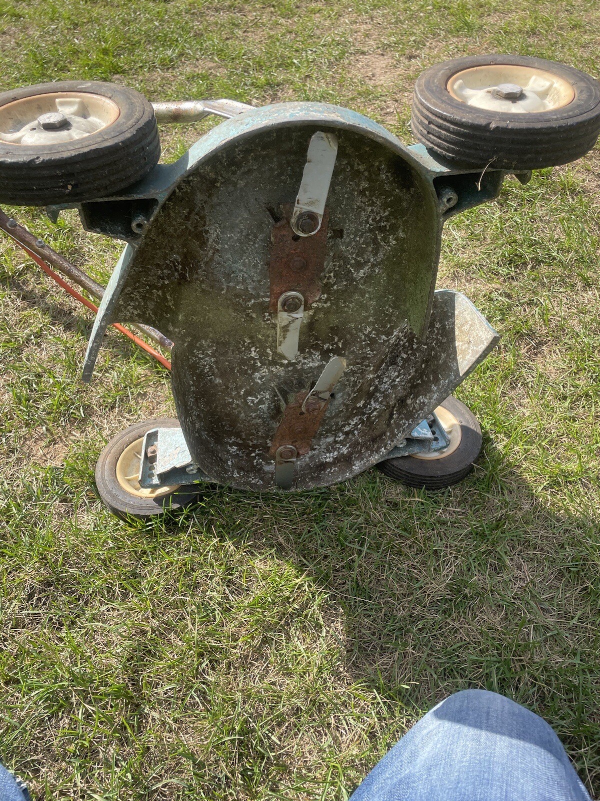 SUNBEAM RE18S1 Electric 2 Blade Lawn Mower Vintage Corded AS IS Read