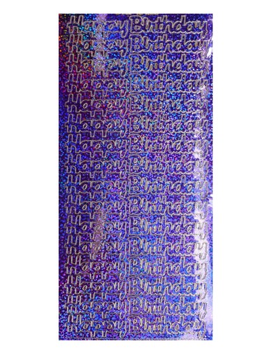 HAPPY BIRTHDAY Peel Off Stickers Card Making 16 x Happy Birthday Red Blue Gold - Picture 6 of 24