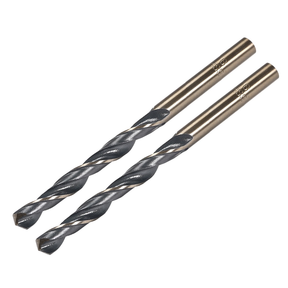 2pcs Straight Shank Twist Drill Bits 6mm High Speed Steel 4341 with 6mm Shank