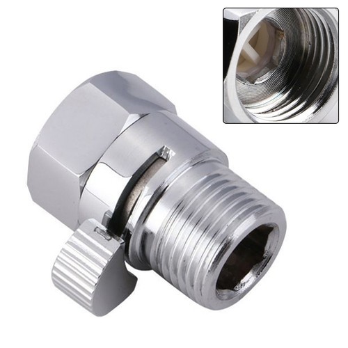 Polished Chrome Finish Solid Brass Control Valve for Shower Head Water Saver - Picture 2 of 8