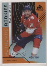 2018 SP Game Used Authentic Rookies Orange Rainbow 88/116 Maxim Mamin #184 e0z