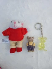 Lot of 8 miniature mice collection Russ, Calico critters, variety vintage minis