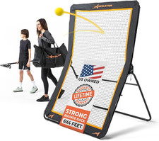 ACELETIQS Lacrosse Rebounder for Backyard 4X6 Feet Baseball Rebounder Volleyball