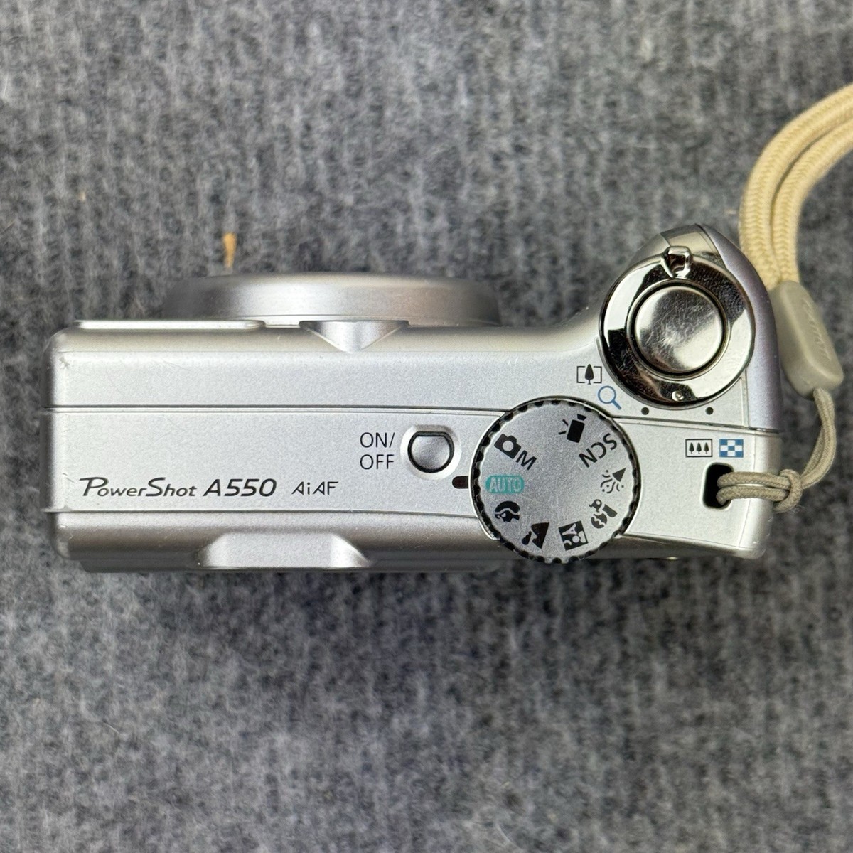 Canon PowerShot A550 7.1 MP Digital Camera - Silver for sale