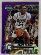 2024-25 Bowman University Chrome #83 Xavier Booker Purple Lava Refractor