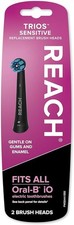 Reach Trios Sensitive Brush Heads Soft Fits Oral-B iO Replacement Heads