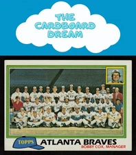 Atlanta Braves / Bobby Cox 1981 Topps Team Checklists #675 Atlanta Braves