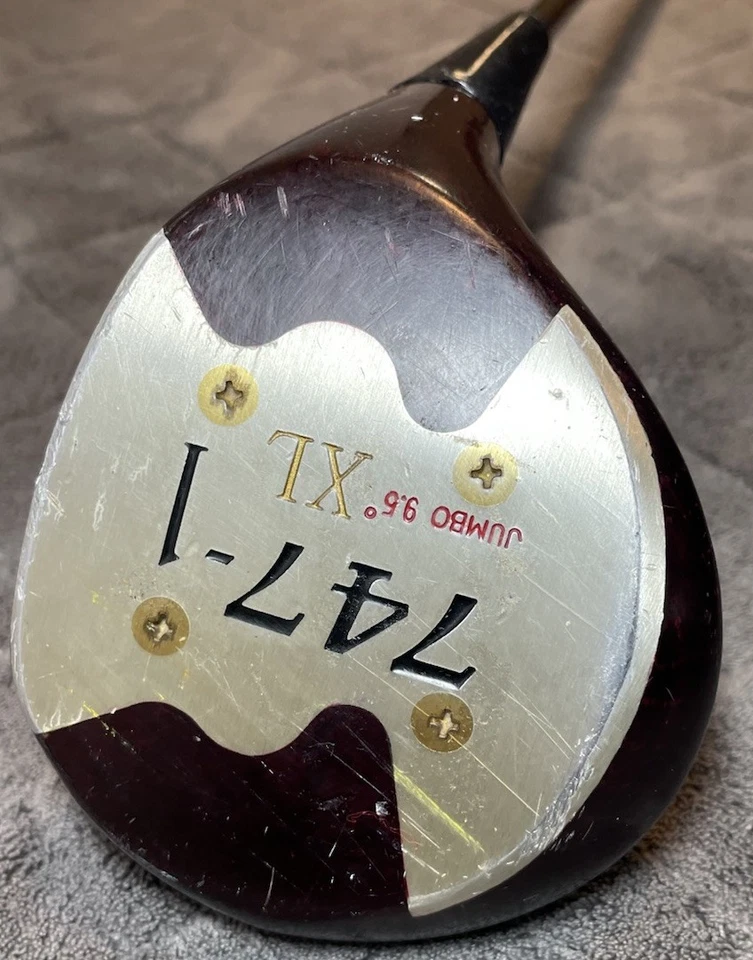 Vintage Jumbo XL 747 Driver RH Aldila Graphite Shaft Tacki-Mac Jumbo Grip 45” - Image 3 of 4