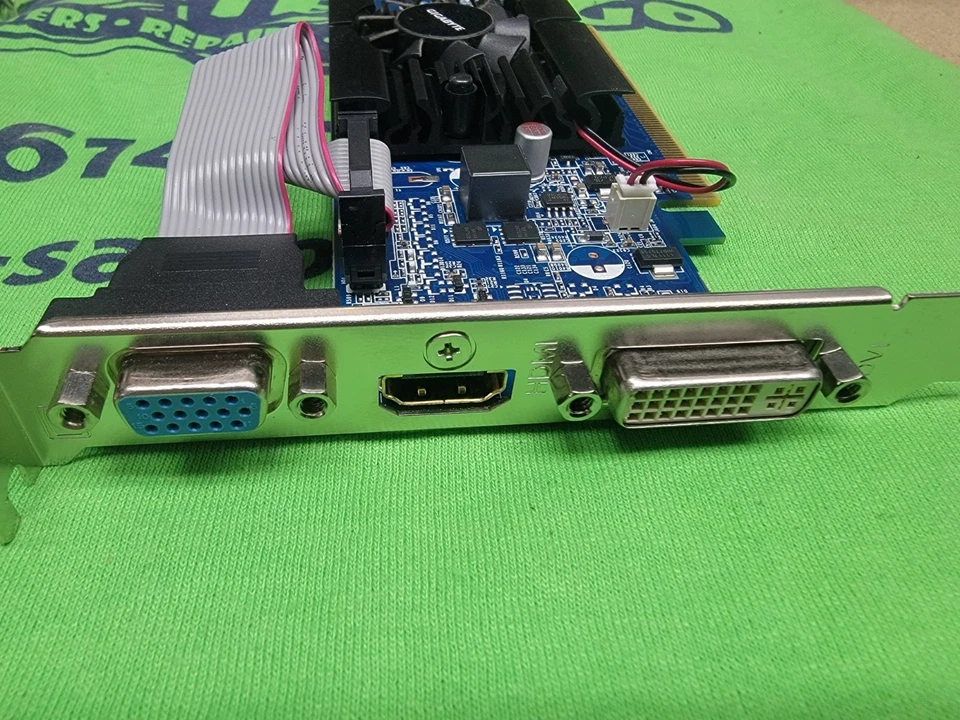 Gigabyte NVIDIA GeForce 210 (GV-N210D3-1GI) 1GB GDDR3 SDRAM PCIe - Image 2 of 2