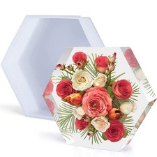 9 Inch Large Silicone Molds for Resin Casting - Upgraded Hexagon Shapes for F...