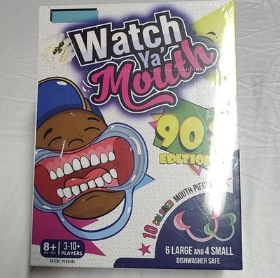Watch Ya' Mouth 90's Edition Party Game, Dishwasher Safe, 3-10+ Players, 8+