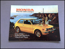 1977 Honda Civic CVCC 16-pages Vintage Car Sales Brochure Catalog