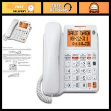 Corded Phone with Digital Answering System, Caller ID Large Tilt Display
