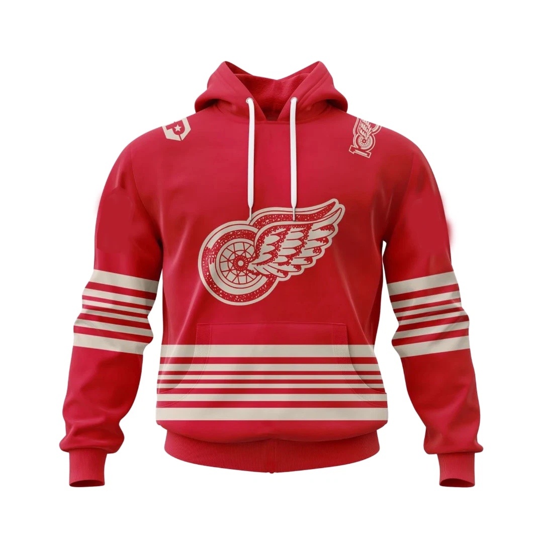 Detroit Red Wings 100th Anniversary Hoodie Shirt