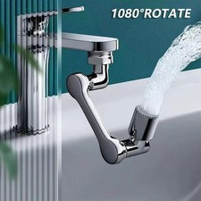 Universal 1080° Swivel Extension Faucet Aerator Rotate Robotic Arm Tap Extender