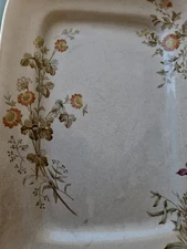Vintage Royal Ironstone Floral  Platter Alfred Meakin 12x8.5 England