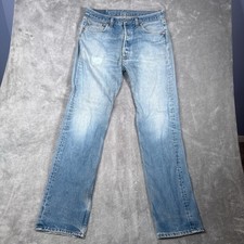 Vintage Levis Jeans Mens 33x34 Fits 33x33 501 XX Shrink To Fit 90s Made in USA