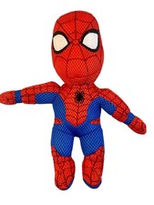Marvel Spiderman Bath Scrubby Stuffed Plush Superhero Toy 12" Washable Loufa